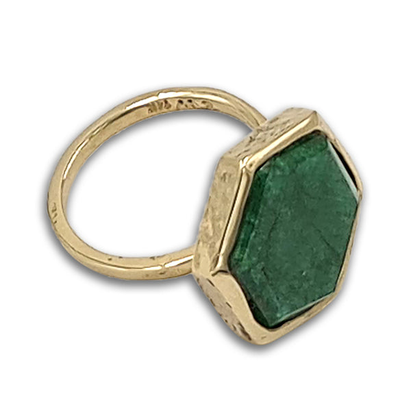 Emerald 14K gold Ring