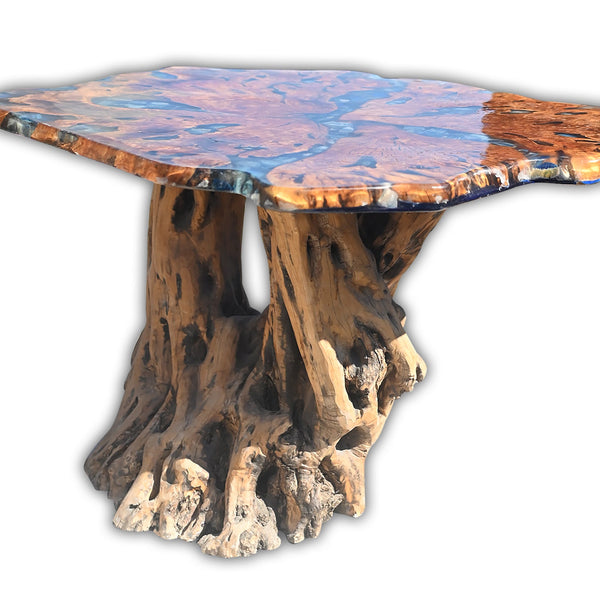 שולחן ים מאבן אגט כחול 2