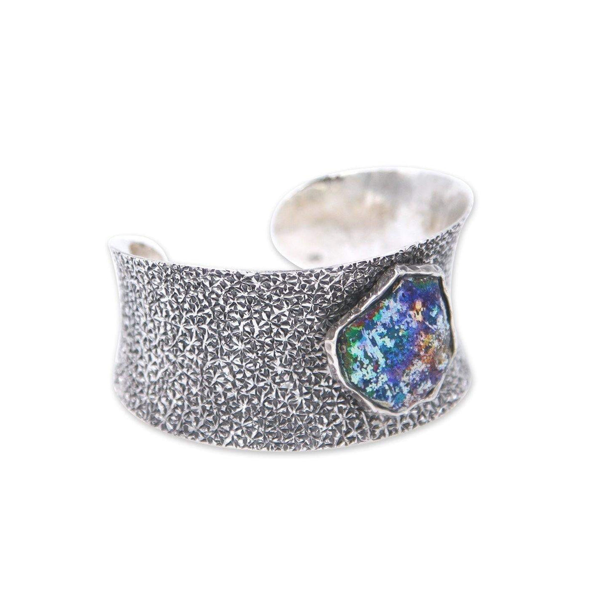 Hammerd silver Bracelet - Roman Glass