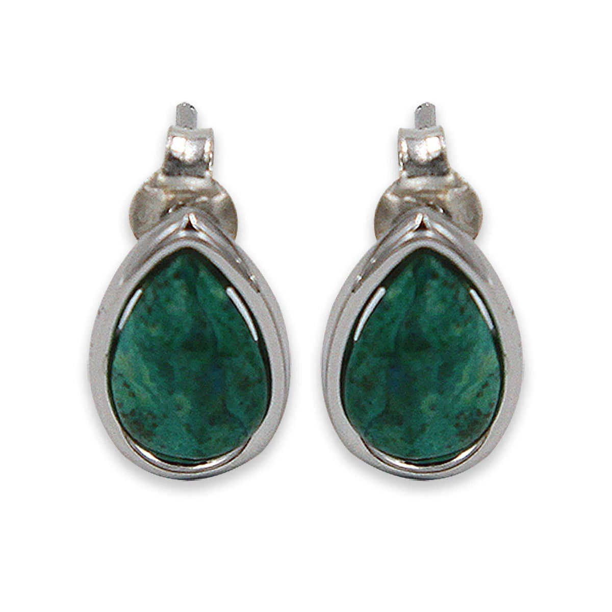 Stud Teardrop earring - Turquoise stone