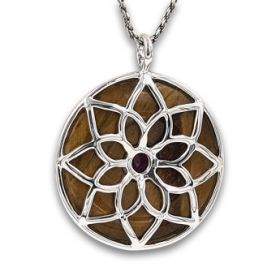 Tiger eye with Ruby pendant