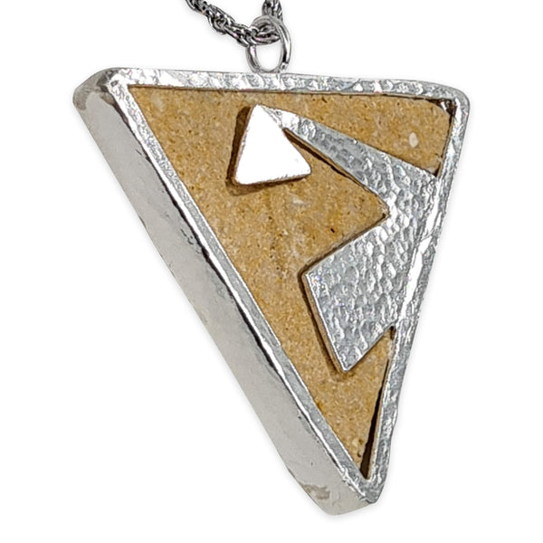 Tringle pendant - Gold Jerusalem stone