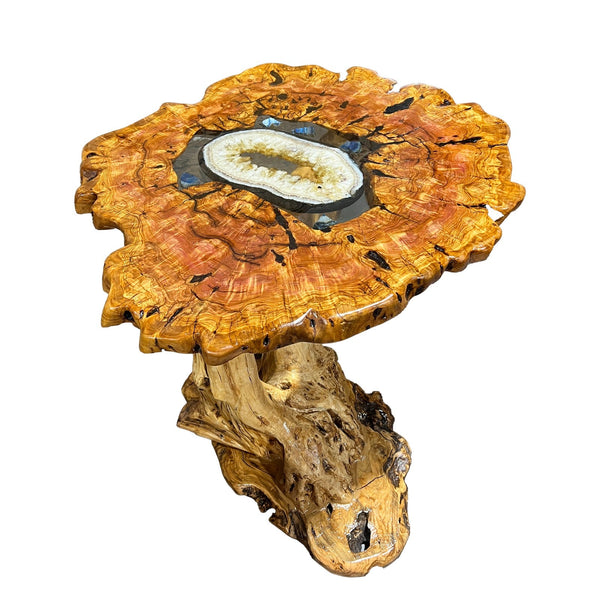 שולחן מציטרין ואגת כחול