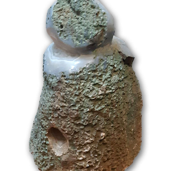 אישה עם ראש עגול