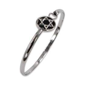 David star bracelet - Onyx stone