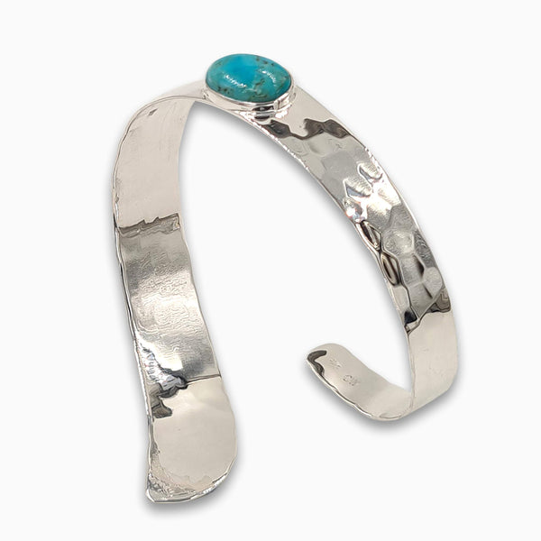 Silver cuff Bracelet Turquoise-Agat Art Design LTD-925 silver bracelet,August birthstone,bangel,boho,December birth,gift for her,hammering,handmade jewelry,Statement,Tiger Eye,Turquoise stone bracelet for women,woman bracelet