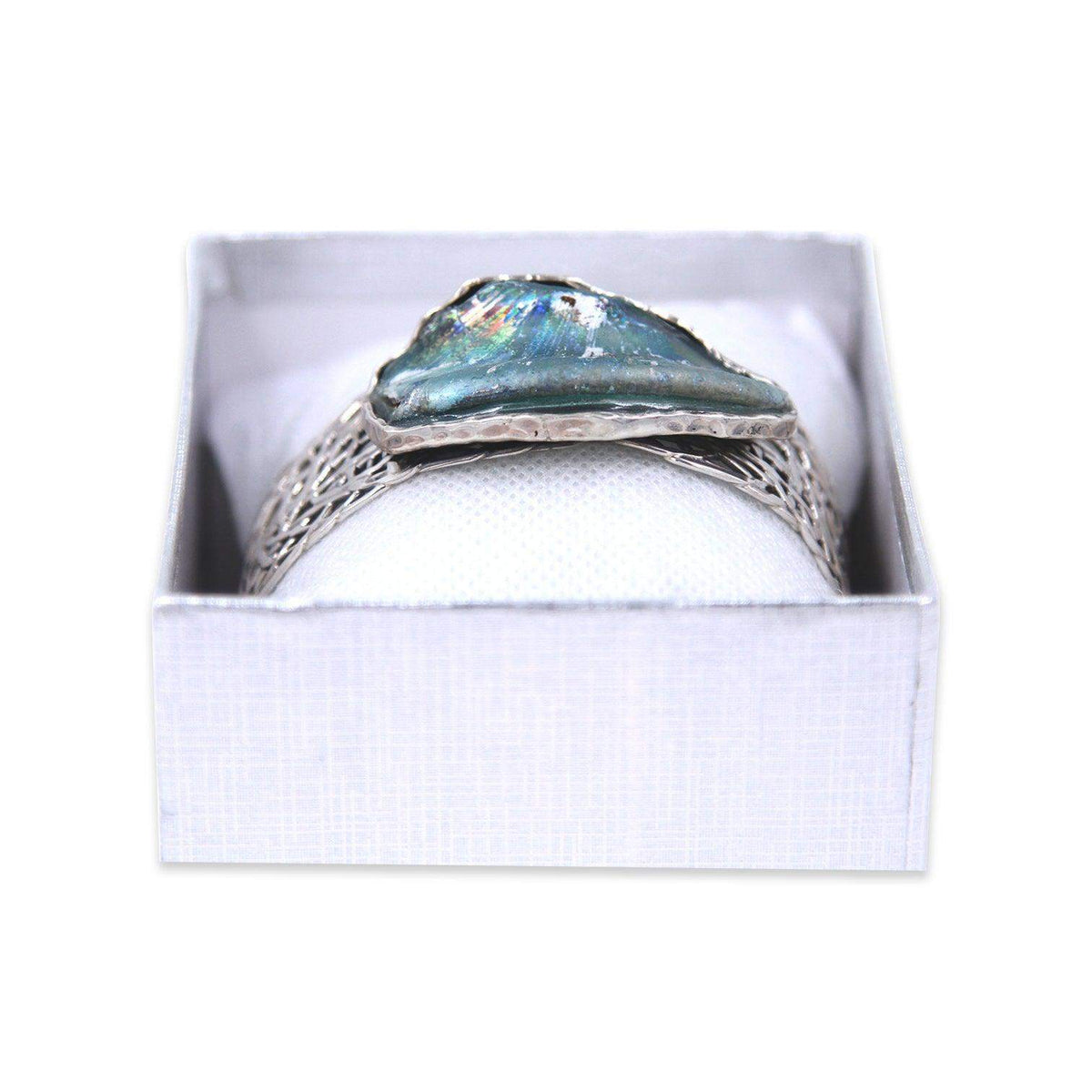 Siver Net braclet - Roman Glass