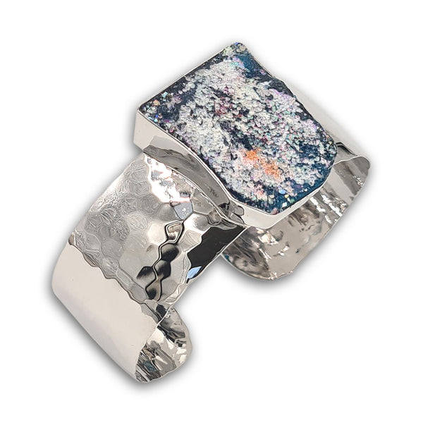 צמיד כסף מרוקע - זכוכית רומית 1