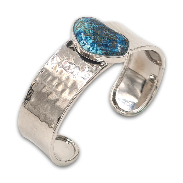 צמיד כסף 925 פטיש - שאטוקייט