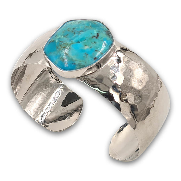 צמיד כסף 925 מחושל - טורקיז 3