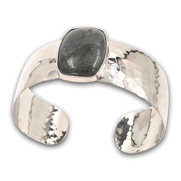 צמיד כסף 925 מחושל - לאברדוריט 3