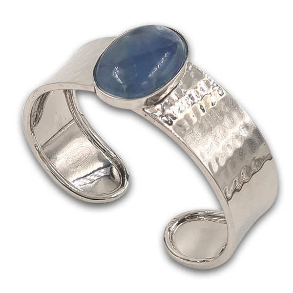 צמיד כסף 925 מחושל - פלואוריט 3