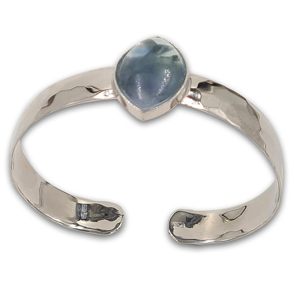 צמיד כסף 925 מחושל - פלואוריט 4