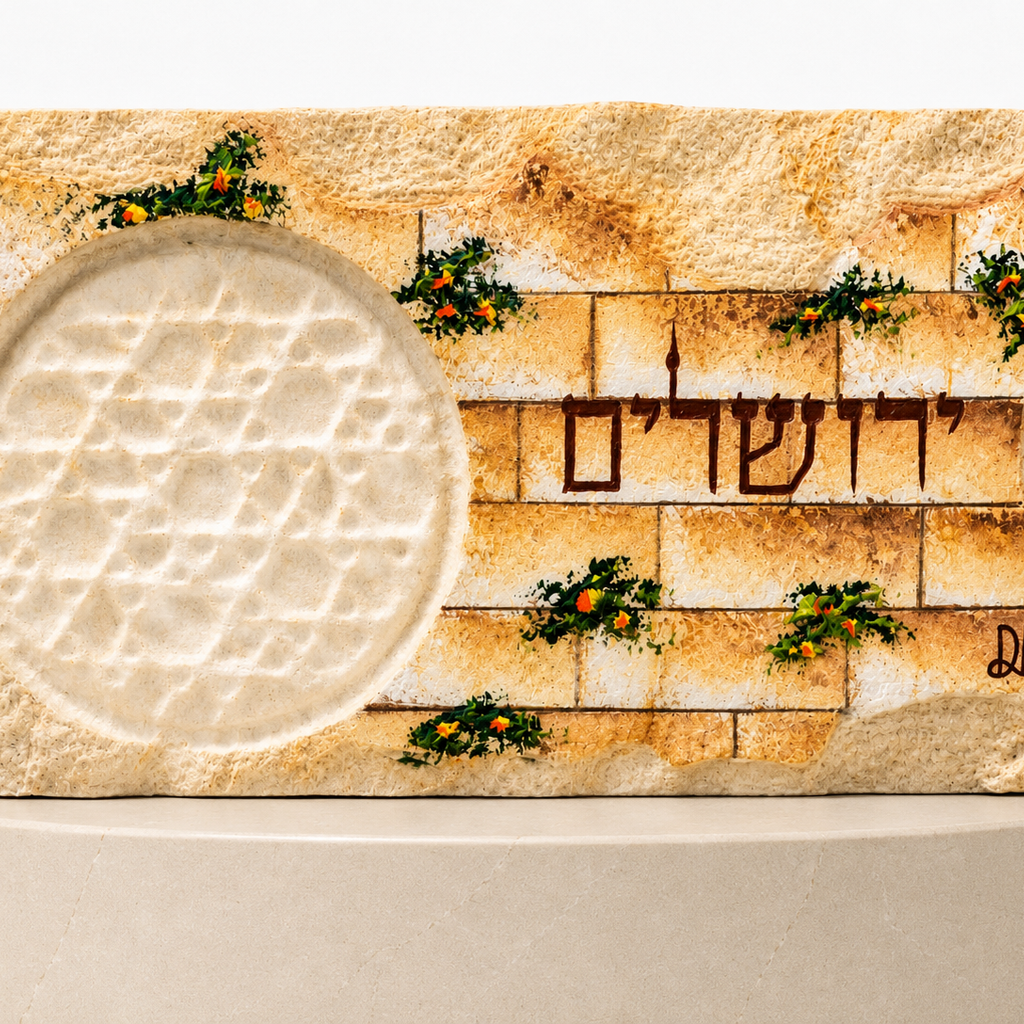 אבן הרי ירושלים - חריטת מגן דוד - ירושלים