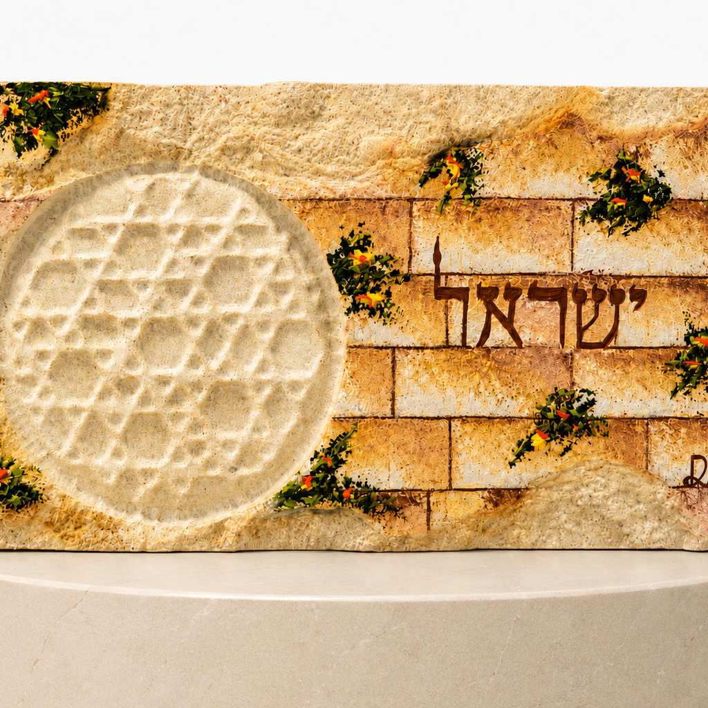 אבן הרי ירושלים - חריטת מגן דוד - ישראל