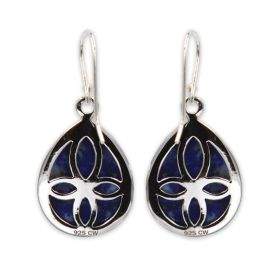 Teardrops Silver earring -Turquoise