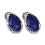 Stud Teardrop earring - Turquoise stone-Agat Art Design LTD-14K Gold,Eilat stone,gold,Lapis,onyx,Ruby,silver,STONE,turquoise