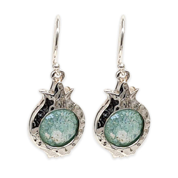 Sterling Silver Pomegranate earring-Agat Art Design LTD-Ruby,silver,STONE