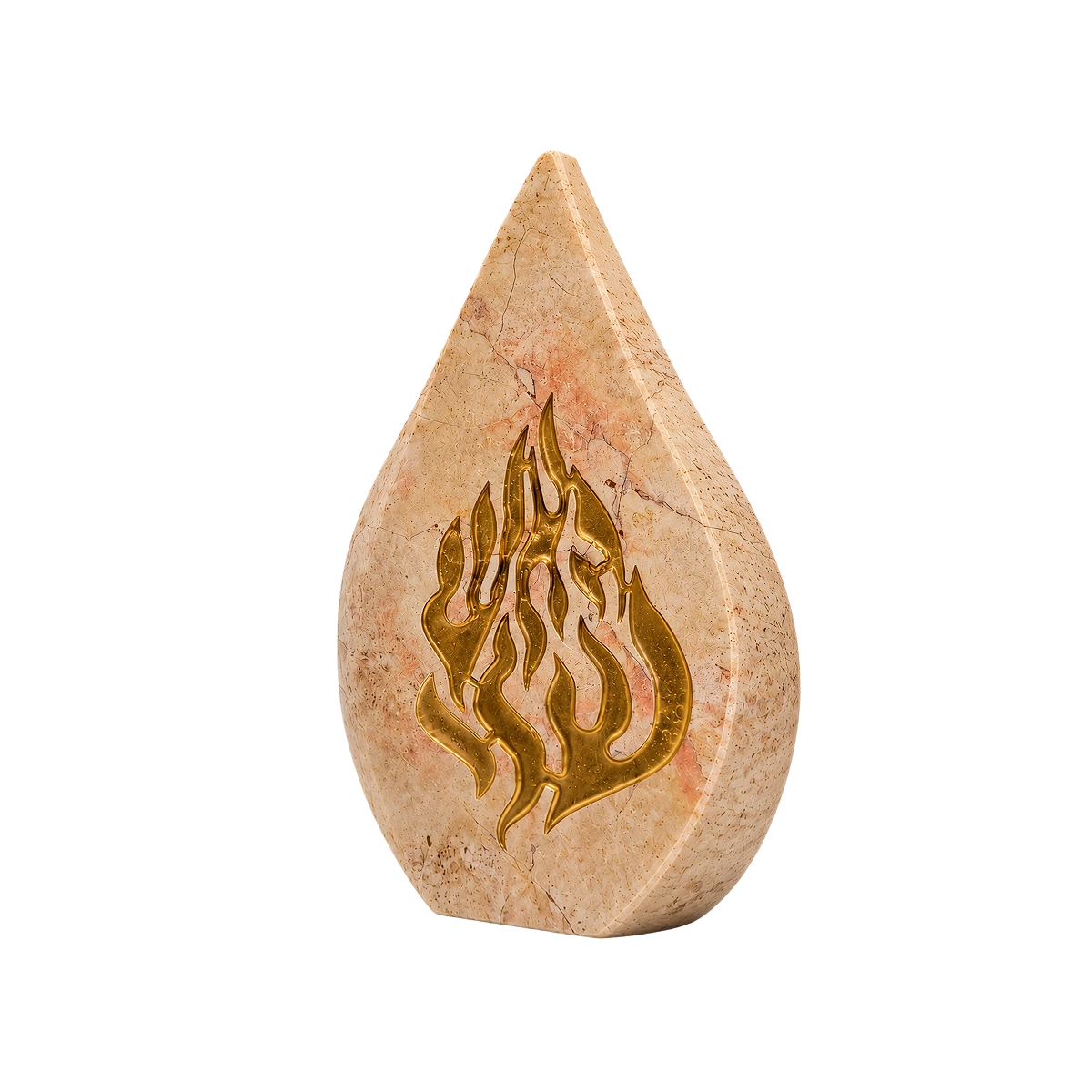 פסל להבה - האש שלי - אבן ירושלמית ורודה