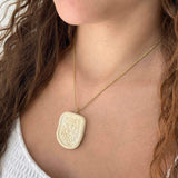 Lion 14K Vermeil Pendant - Gold Jerusalem Stone-Agat Art Design LTD-45,50,55,silver,vermeil