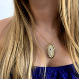 14K Vermeil Pendant in Israel map shape- Gold Jerusalem stone-Chen Winkler Jewelry Artist-45,50,55,garnet,silver,STONE,vermeil