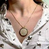 David star 14K Vermeil pendant -  Gold Jerusalem Stone-Agat Art Design LTD-45,50,55,silver,vermeil