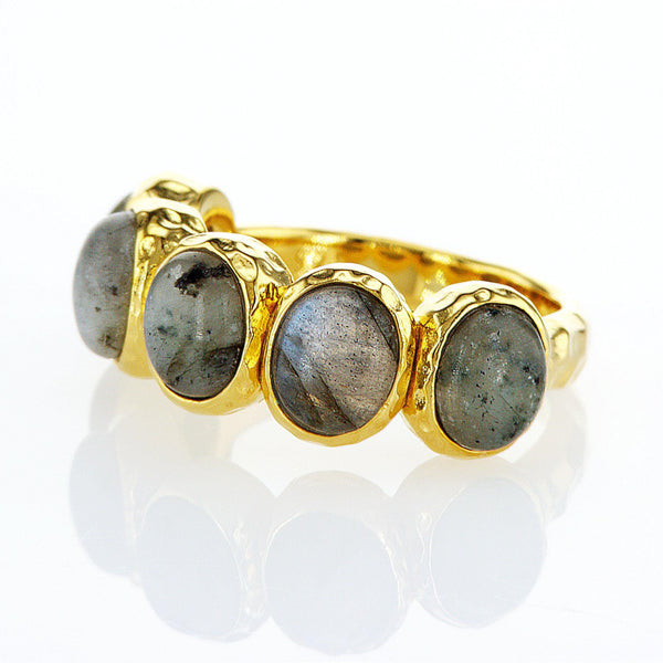 Multi stone vermeil ring Apetite