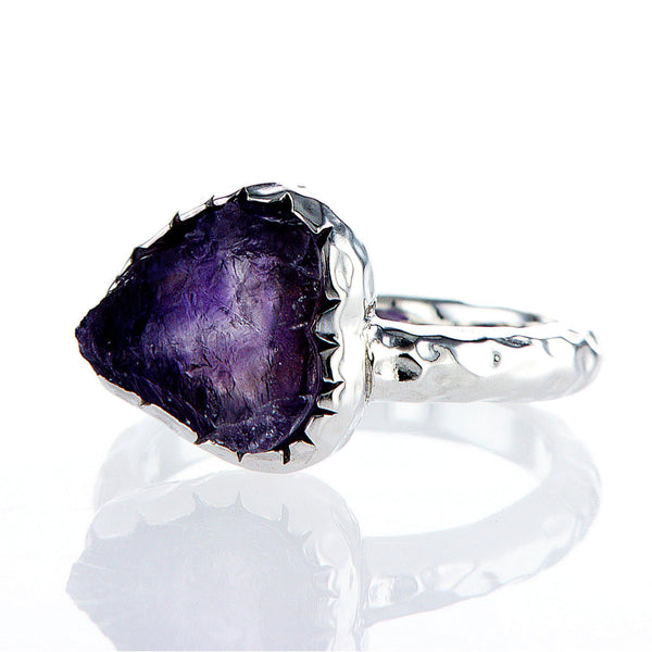 טבעת כסף 925 עם שיבוץ אבן טורקיז בצורת לב