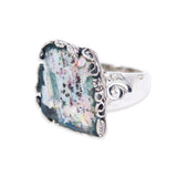 Ancient Roman Glass silver Ring