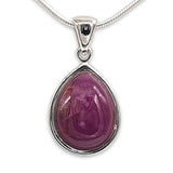 Drop shape silver pendant - Lapis stone-Agat Art Design LTD-45,50,55,silver,vermeil