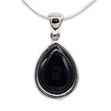Drop shape silver pendant - Lapis stone-Agat Art Design LTD-45,50,55,silver,vermeil