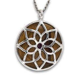 Tiger eye with Ruby pendant