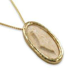 Israel  map silver pendant -  Gold Jerusalem Stone