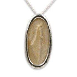 Israel  map silver pendant -  Gold Jerusalem Stone