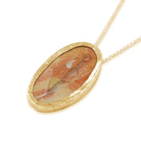 Israel map silver pendant - Jerusalem Stone