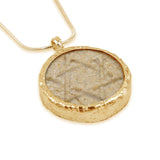 David star silver pendant Jerusalem stone