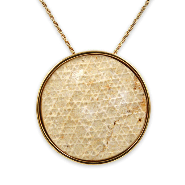 David star 14K vermeil pendant -  Gold Jerusalem Stone-Agat Art Design LTD-45,50,55,vermeil