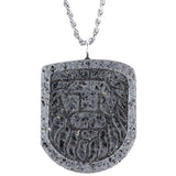 Drop shape silver earring - Malachite stone-Agat Art Design LTD-silver