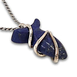 Fish pendant - Lapis stone