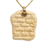 western Wall pendant - Gold Jerusalem stone